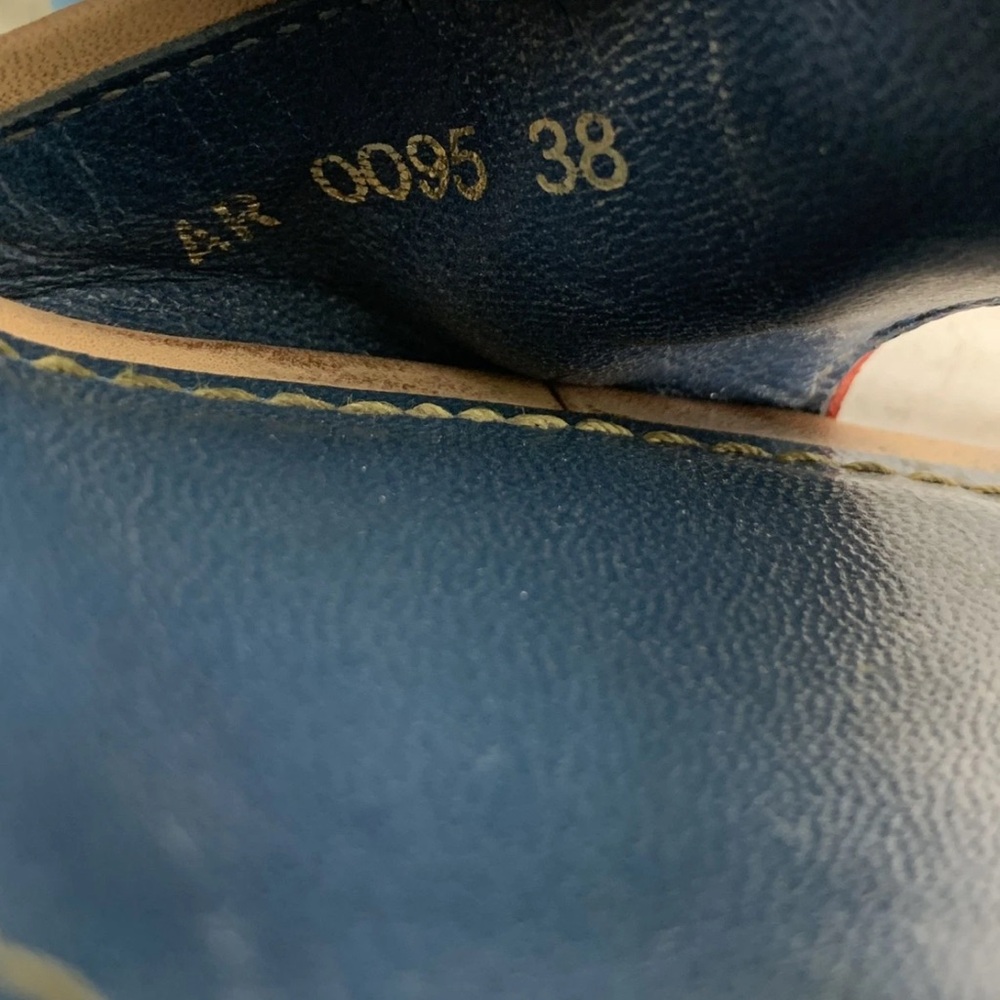 Louis Vuitton Blue Monogram Denim Kitten Heels Mules Slides SZ EU38 US8 - Picture 7 of 8
